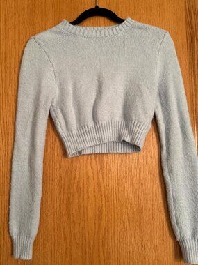 Garage Women's Blue and Grey Jumper